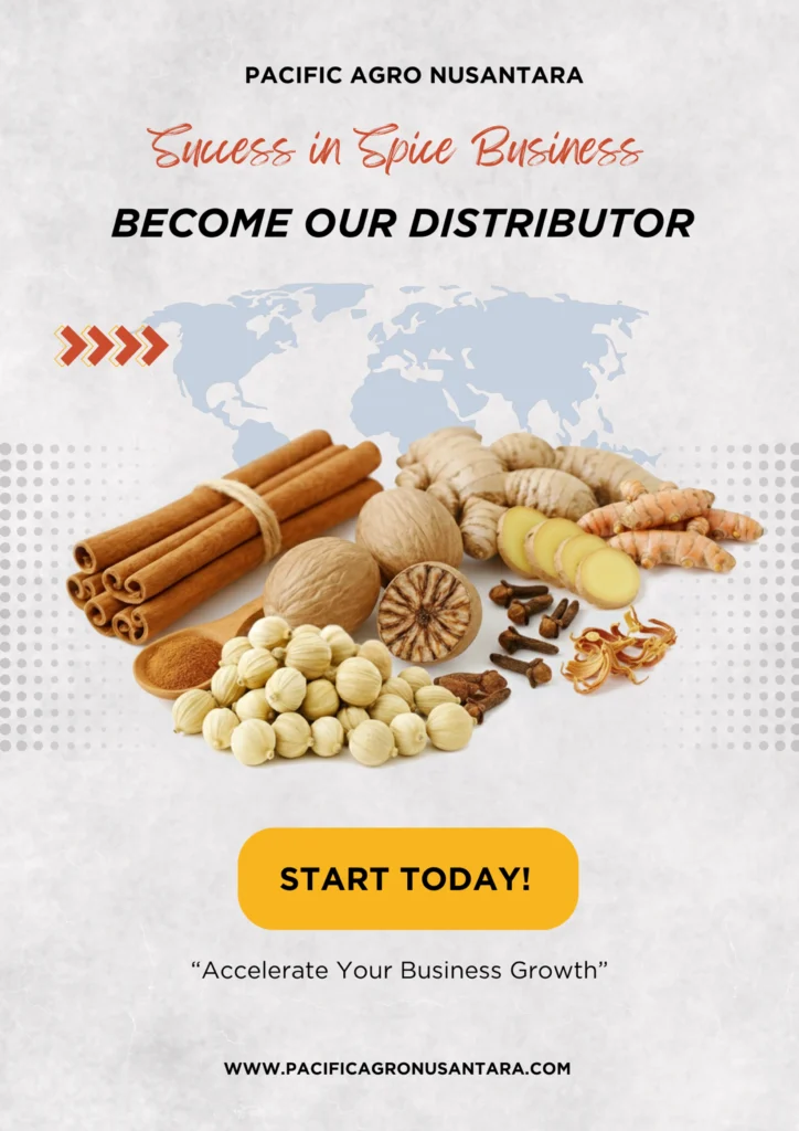 Join as an international distributor of Indonesian spices