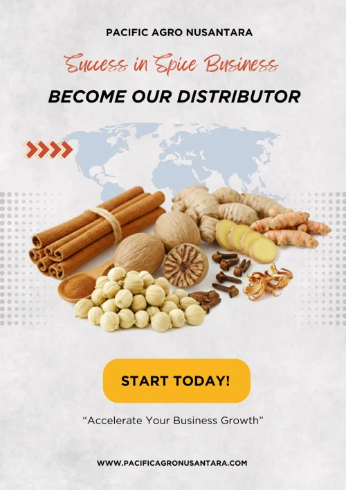 Join as an international distributor of Indonesian spices